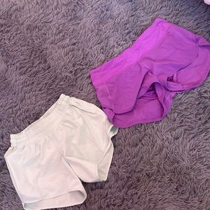 rare lululemon color shorts